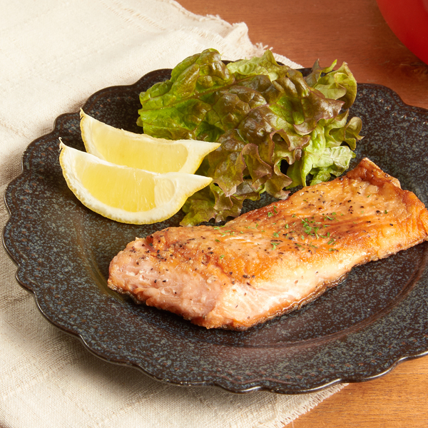 Slow Cooked Salmon Steak